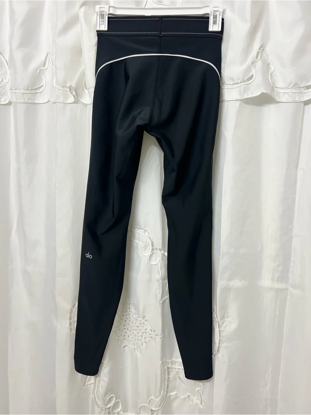 Alo Yoga Airbrush Wave Stripe Reflective Leggings Black XS